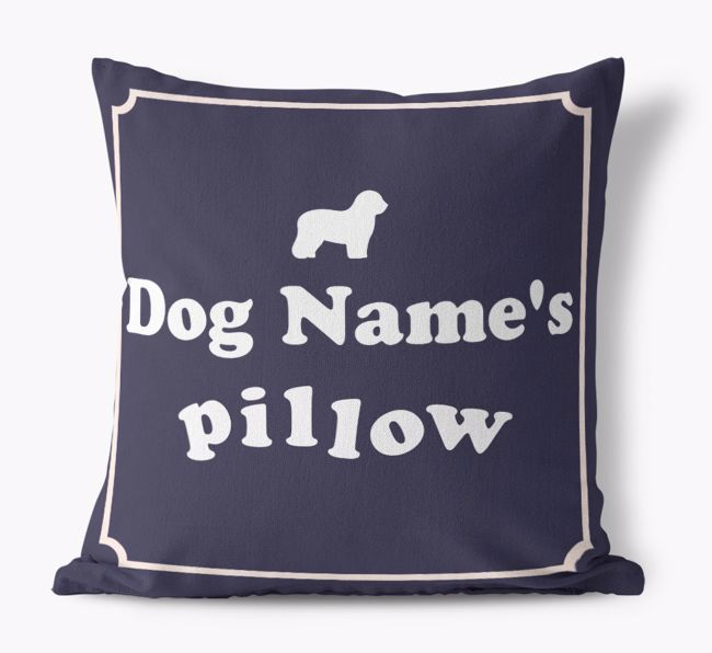 {dogsName}'s Pillow: Personalized {breedFullName} Canvas Pillow